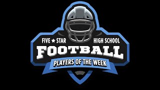 Five Star High School Football Players of the Week presented by Watauga Orthopaedics [upl. by Allit]