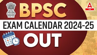 BPSC Exam Calendar 202425 Out  70th BPSC Exam Date  BPSC 2024 Calendar  Adda247 PCS [upl. by Clo228]