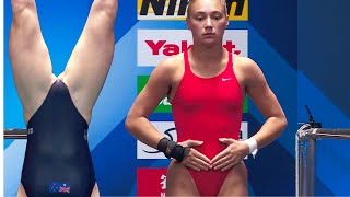 Tuxen vs Oliveira vs Vieta Featured Armstand Dive 10m l Womens Diving 2024 [upl. by Ruth]