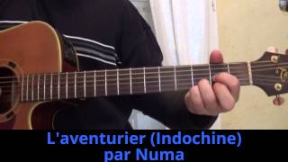 Laventurier Indochine cover reprise à la guitare 1982 [upl. by Eelyram]