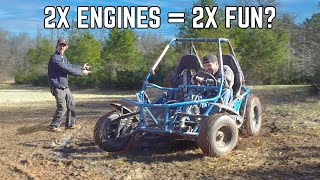 125HP quotMach 1quot Go Kart First Drive  670cc 2 Stroke INSANITY [upl. by Yrocej815]