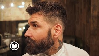 How To Get Crop Hairstyle From Your Barber  Carlos Costa [upl. by Einttirb]