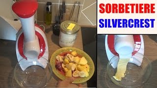 sorbetiere silvercrest lidl ssm 200 sorbet maker présentation test Sorbettiera [upl. by Betteann]