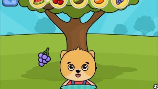 Bimi Boo  Baby Piano  Fruit Game  Super Learning Games  Part 1 [upl. by Gnort826]