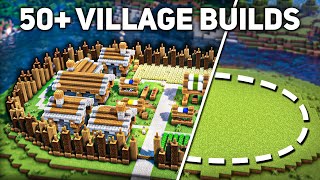 50 Build Ideas for your Minecraft Village [upl. by Eityak]