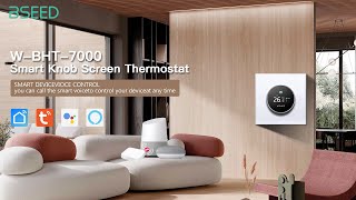 BSEED WBHT7000 Smart Knob Screen Thermostat [upl. by Glass]