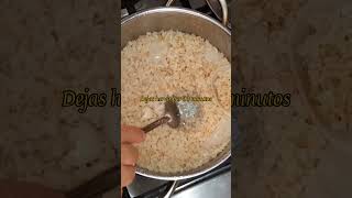 Como hacer Arroz Integral con Verduras veganrecipes comidasaludable [upl. by Eugor170]