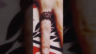 Beautiful finger ring design heartmehendi art [upl. by Eltotsira]