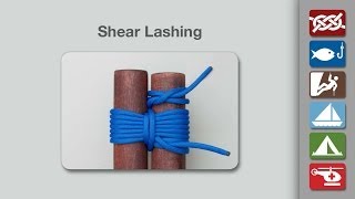 Shear Lashing Knot  How to Tie a Shear Lashing [upl. by Yeldarb522]