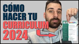 Cómo hacer un BUEN CURRÍCULUM 2024  FÁCIL y rápido  PLANTILLAS  Pasar ATS  Descripción apartados [upl. by Thin]