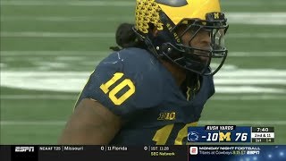 Devin Bush Michigan LB 10 Vs Penn State 2018 [upl. by Phedra]