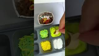 1 chipotle Bowl Order mulbang craft miniature foodie [upl. by Ahron715]