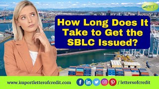 How Long Does it Take to Get SBLC  SBLC Providers  SBLC MT760 [upl. by Acinnor428]