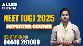 NEETUG 2025 Repeater Course  Admissions Open  Avail special fee benefit onbefore 27th MayTAMIL [upl. by Susejedesoj597]