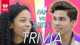 Alex Aiono Challenges A Super Fan In A Trivia Battle  Fan Vs Artist Trivia [upl. by Pohsib]