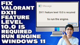 How To Fix Valorant DX11 Feature level 100 Is required to Run the Engine Windows 1011 Solution [upl. by Kyriako]