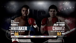 Pernell Whitaker vs Julio Cesar Chavez 1993 fight night champion version [upl. by Garap]