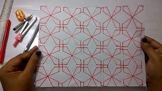 Sashiko Embroidery  Quilt Design Tutorial10 For Very Beginners [upl. by Beaston957]