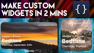 Create Custom Widgets easily using Scriptable  iOS 14  iHelper [upl. by Malinin409]