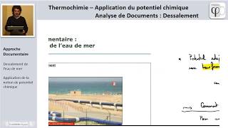 Dessalement de leau de mer Potentiel chimique osmose inverse [upl. by Elka]