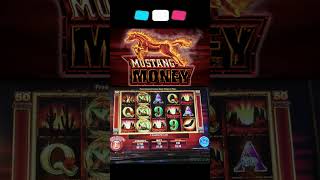 CRAZY MASSIVE BONUS SPIN on MUSTANG MONEY SLOT MACHINE SHORT [upl. by Htide]