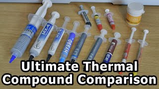 Ultimate Thermal Compound Comparison  MX4 NTH1 CP9 Arctic Silver etc [upl. by Eirena]