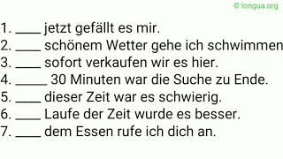 Temporale Präpositionen Lokale Präpositionen Mix Übersicht Übungen Grammatik Deutsch lernen [upl. by Enyaw]