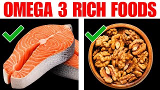 8 SUPER Foods That Are RICH In OMEGA3 Your Body Needs [upl. by Llertal]