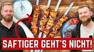 Saftige HähnchenGrillspieße  Grillbeilagen als Grillmenü  feat einfachgrillen [upl. by Ottillia740]