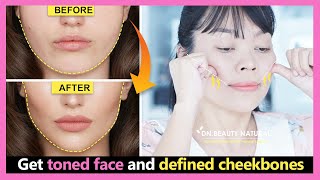 Cheekbones Lift Exercise  Get toned face amp lose fat face  Make a defined face and cheekbones [upl. by Attolrahc]