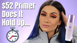 NEW TATCHA THE LIQUID SILK CANVAS PRIMER  REVIEW amp WEAR TEST [upl. by Aleece939]