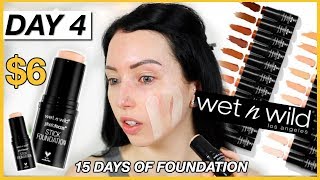 New Wet n Wild STICK FOUNDATION First Impression Review amp Demo Dry Skin [upl. by Malina]