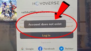 Fix Genshin Impact Account Does Not Exist Problem Solve [upl. by Olrac]