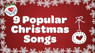 Top 9 Christmas Songs and Carols with Lyrics [upl. by Asoramla]