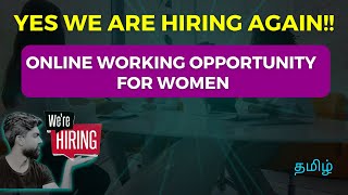 We Are Hiring 📢Come Join Us  Online Working Opportunity For Women [upl. by Halfdan]