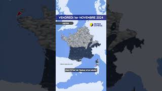 Météo du Vendredi 1er au Dimanche 3 Novembre 2024 [upl. by Douville46]