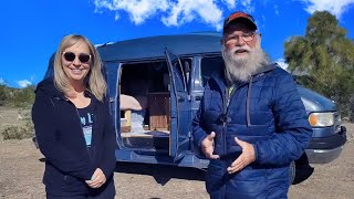 RETIRE CHEAP Live Well Van Life on SOCIAL SECURITY Living in a COZY 1996 Conversion Van [upl. by Garrott]