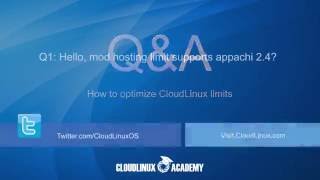 How to optimize CloudLinux OS limits  QampA only [upl. by Fredrick]