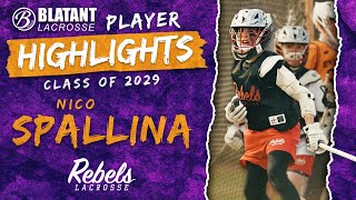 Nico Spallina Class of 2029 20232024 Lacrosse Highlights [upl. by Oiramej]