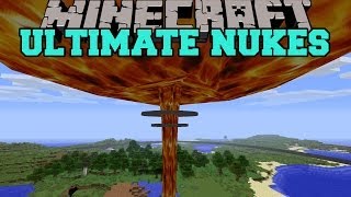 Minecraft ULTIMATE NUKES NUKE AND TZAR BOMBA HUGE EXPLOSIONS Mod Showcase [upl. by Zinnes]