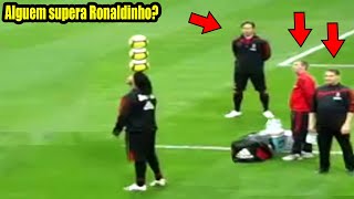 O AQUECIMENTO DE RONALDINHO JÁ VALIA O INGRESSO [upl. by Raymonds]