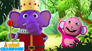 Comptines et chansons pour enfants  Éléphant roi  À Bébé Chansons [upl. by Ahtnams21]