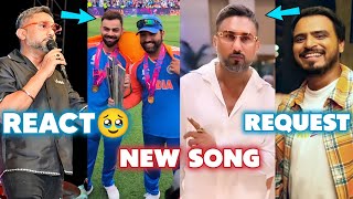 YO YO HONEY SINGH NEW SONG  YOYO REACT ON INDIA T20 WORLD CUP  YOYO BIG REQUEST  AMIT BHADANA [upl. by Patty]