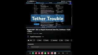 Ripple XRP Tether CEO Dont Tell Us [upl. by Assi178]