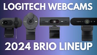 Logitech webcam comparison 2024  BRIO 100  300  500  4K [upl. by Nanci279]