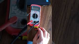 How to test AAA battery with voltmeter [upl. by Aciraa]