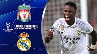 Liverpool vs Real Madrid Extended Highlights  UCL Round of 16  Leg 1  CBS Sports Golazo [upl. by Worsham499]