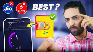 BSNL New 4G Sim Testing  Better Than Jio amp Airtel  My Experience😱 [upl. by Lramaj]