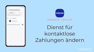 Dienst für kontaktlose Zahlungen ändern  Samsung Android 14  One UI 6 [upl. by Scandura]