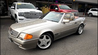 1992 MercedesBenz 500SL  82k miles Walk Around [upl. by Navada]